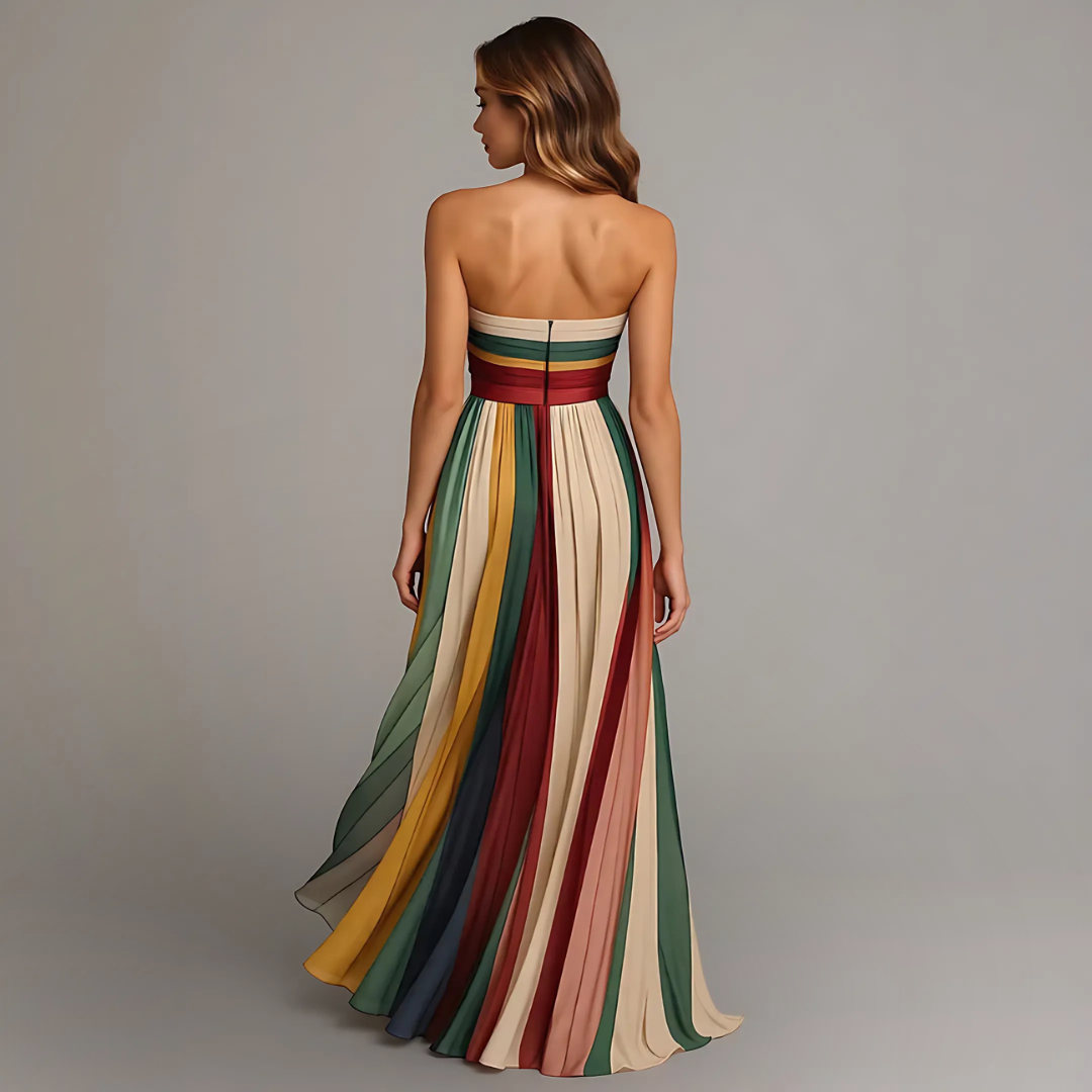 Elena™ | Vestido de colores sin mangas