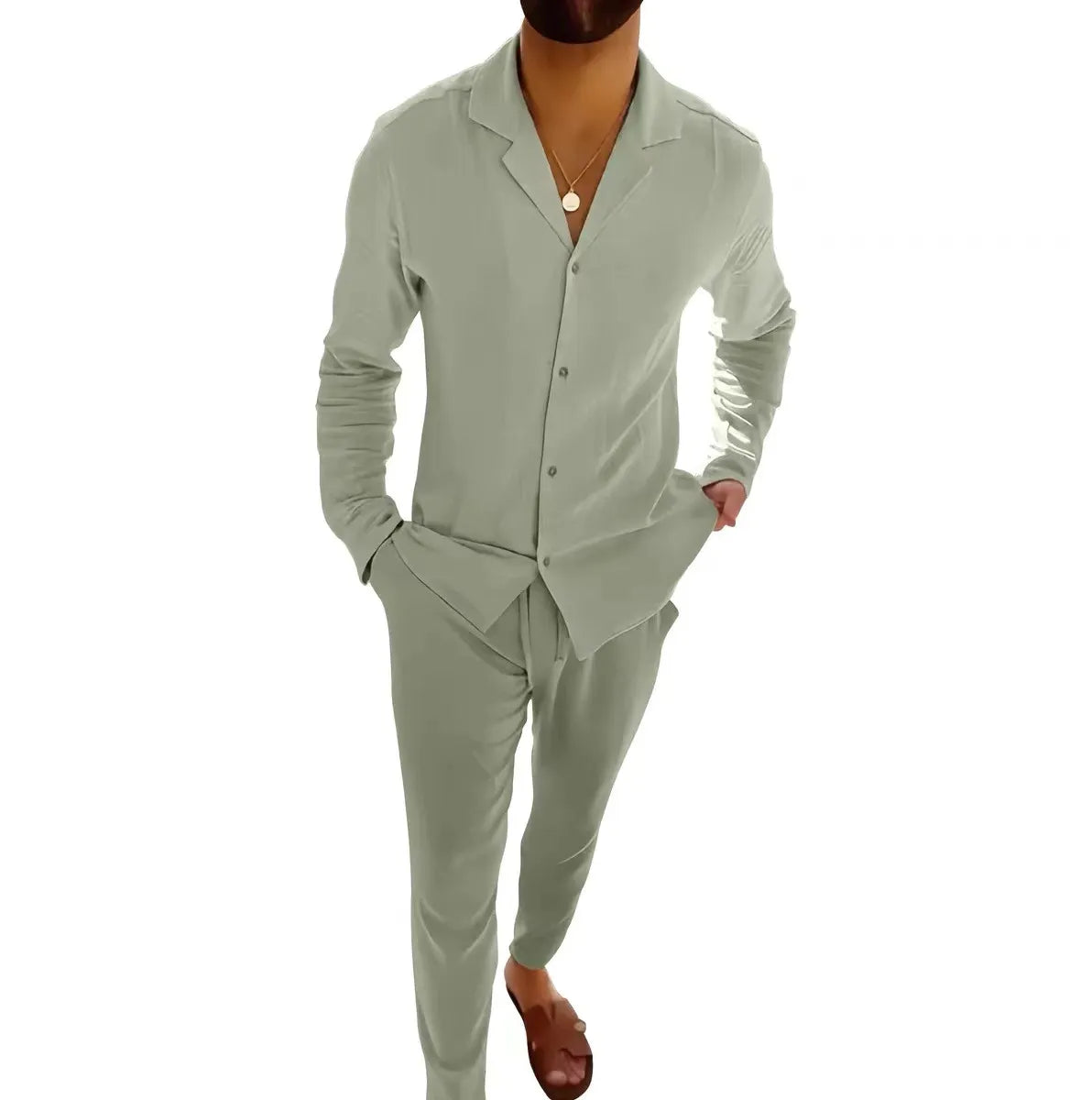 Diego™ | Conjunto veraniego de lino para hombre