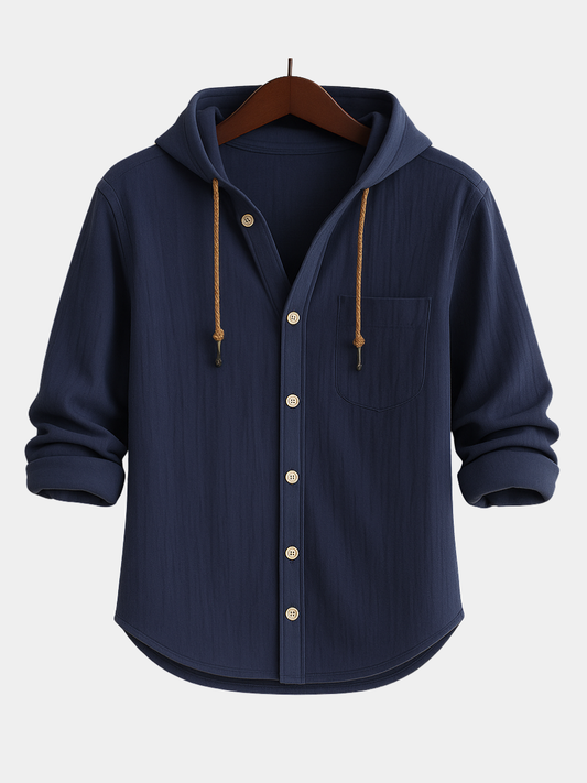 Álvaro™ | Camisa luxury de algodón suave con capucha