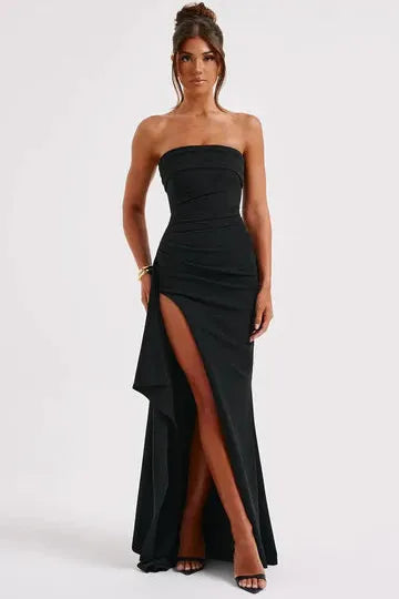 Ángela™ | Vestido largo elegante con abertura lateral
