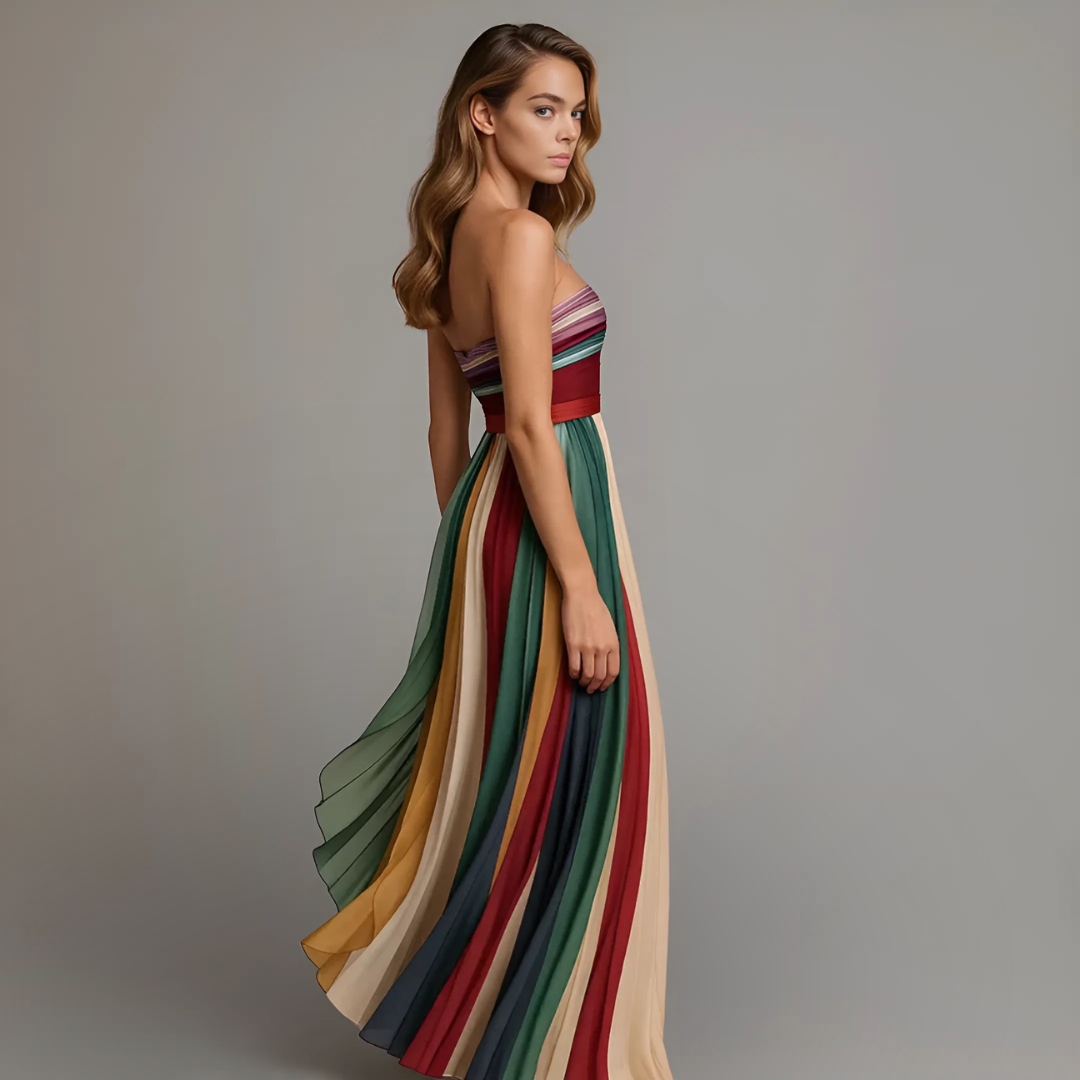 Elena™ | Vestido de colores sin mangas