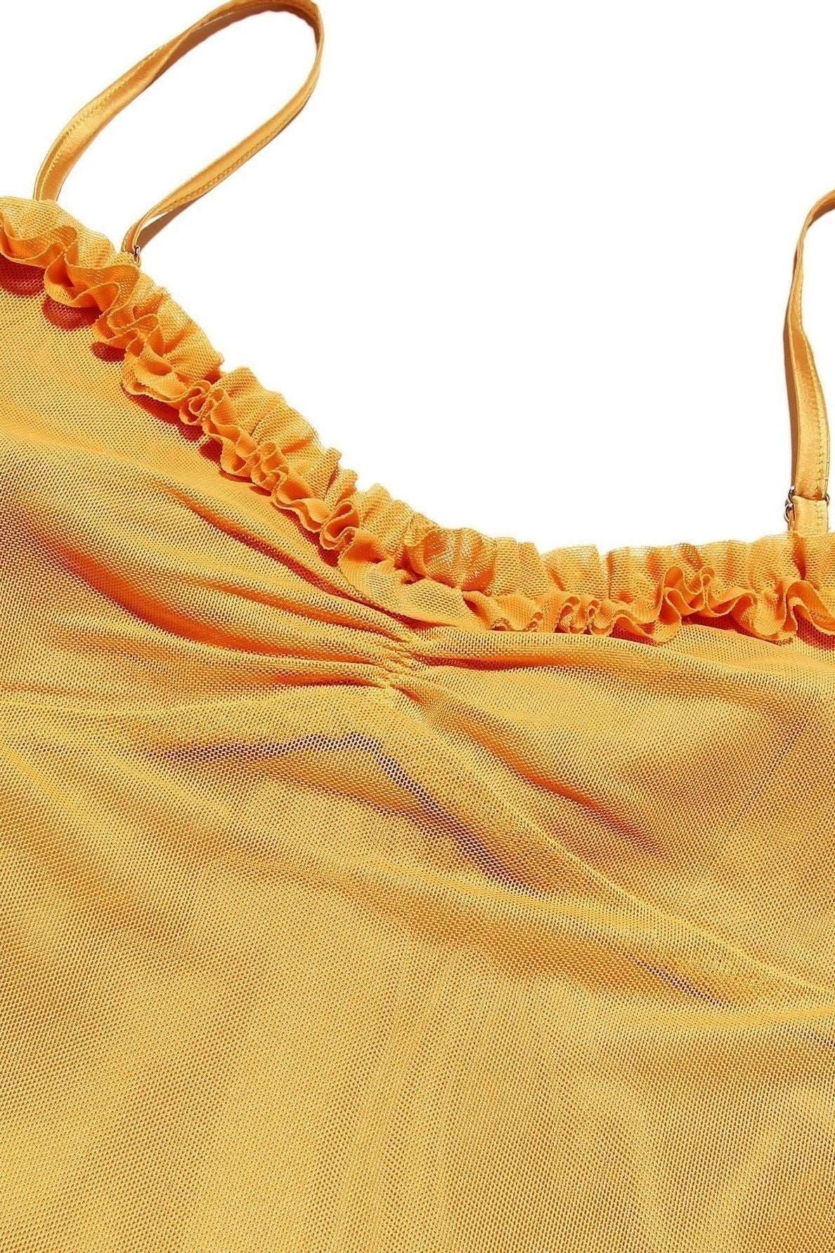 Cristina™ | Vestido largo con volantes y diseño drapeado