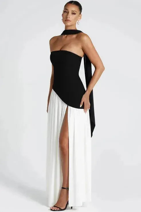 Verónica™ | Vestido largo elegante con abertura lateral