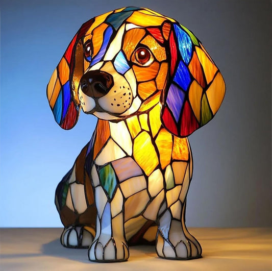 Pirueta – Lámpara mágica para perros en vidrio colorido