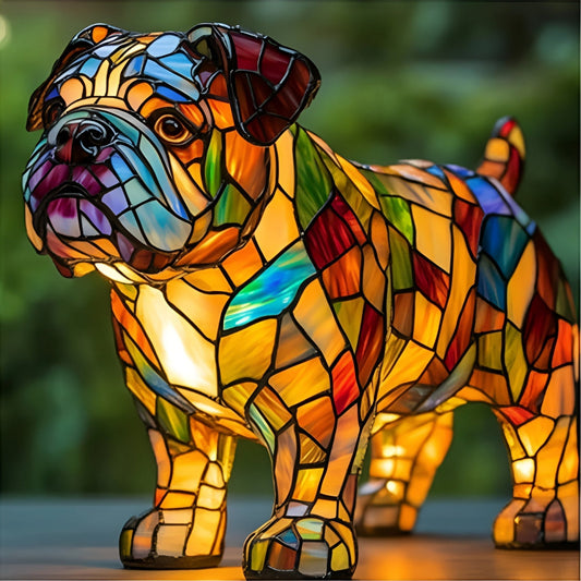 Papo – Lámpara mágica para perros en vidrio colorido