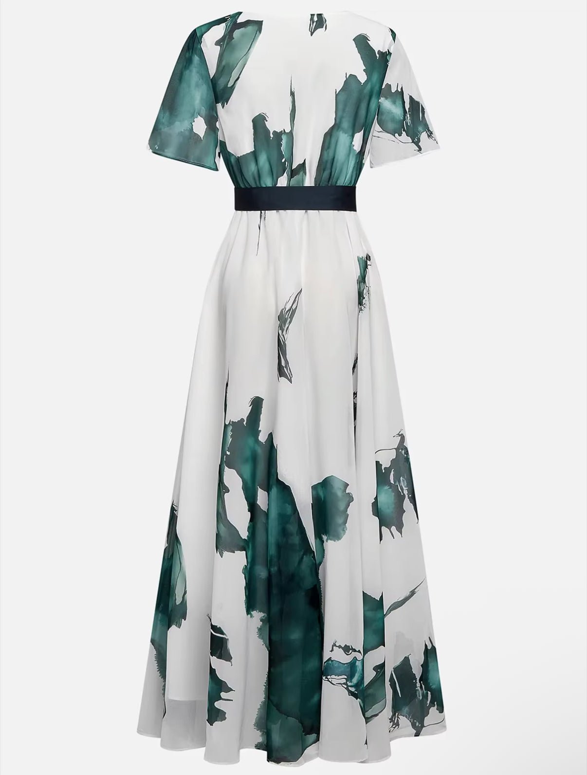 Nayla™ | Vestido largo con estampado acuarela