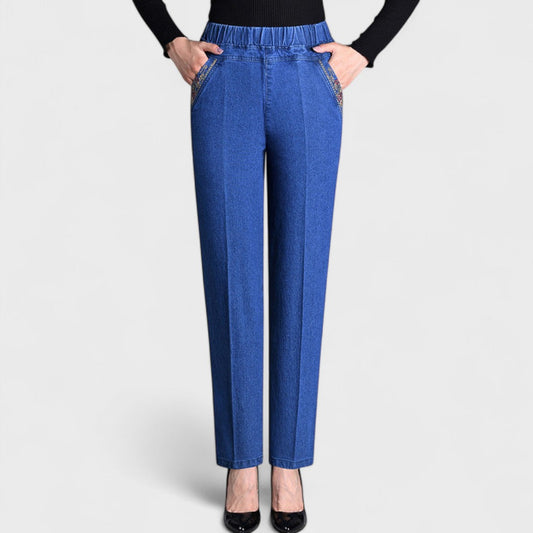 Maira™ | Jeans de mujer con bolsillos laterales y cintura elástica