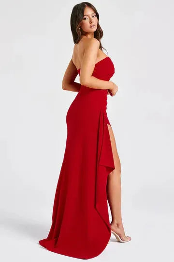 Ángela™ | Vestido largo elegante con abertura lateral