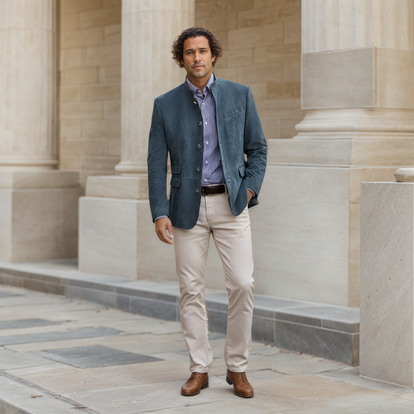 Tomás™ | Chaqueta de ante premium