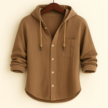 Álvaro™ | Camisa luxury de algodón suave con capucha