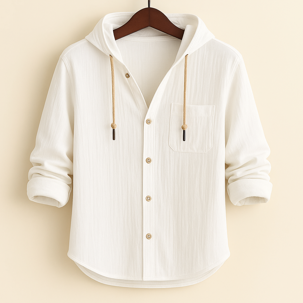 Álvaro™ | Camisa luxury de algodón suave con capucha