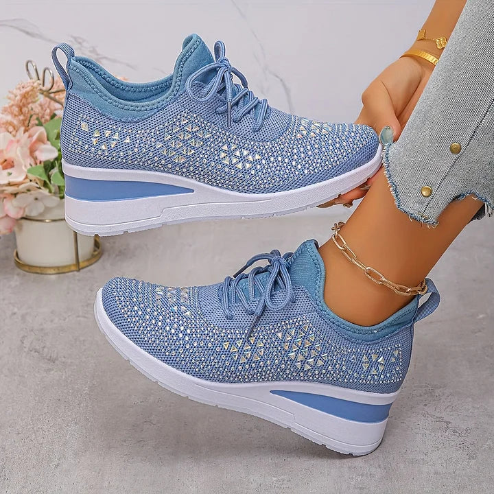 Teresa™ | Zapatillas ortopédicas con strass brillantes