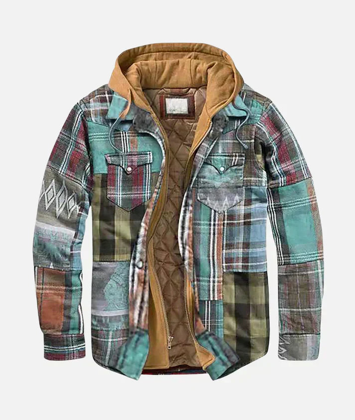 Mateo™ | Chaqueta patchwork a cuadros