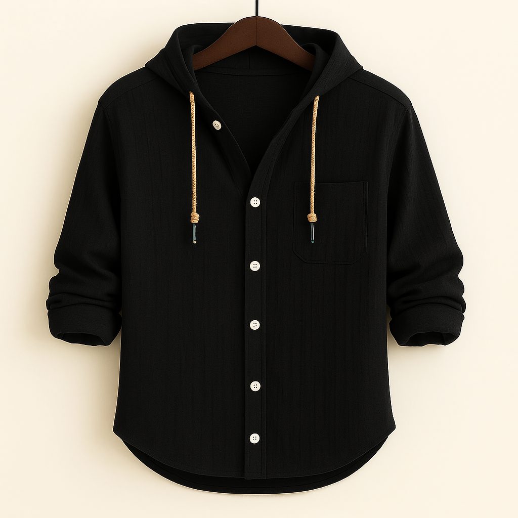 Álvaro™ | Camisa luxury de algodón suave con capucha