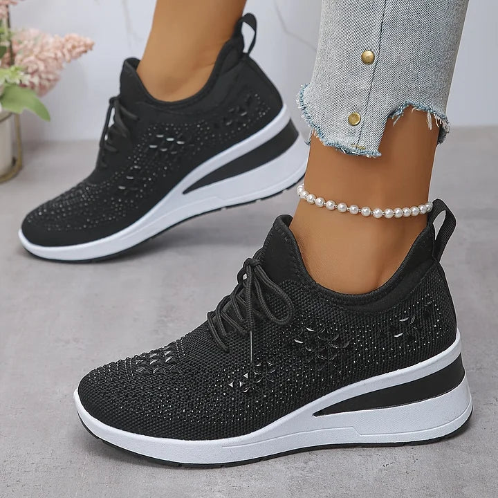 Teresa™ | Zapatillas ortopédicas con strass brillantes