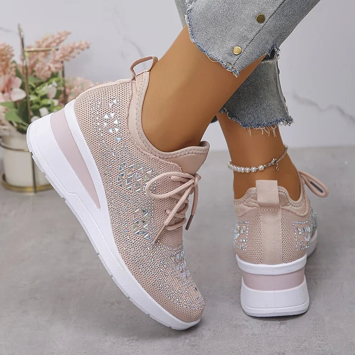 Teresa™ | Zapatillas ortopédicas con strass brillantes