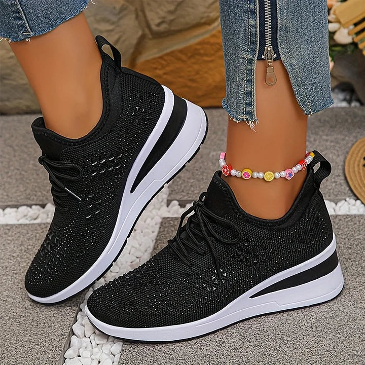 Teresa™ | Zapatillas ortopédicas con strass brillantes