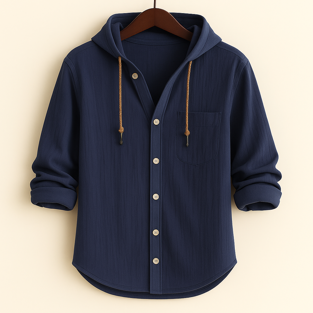 Álvaro™ | Camisa luxury de algodón suave con capucha