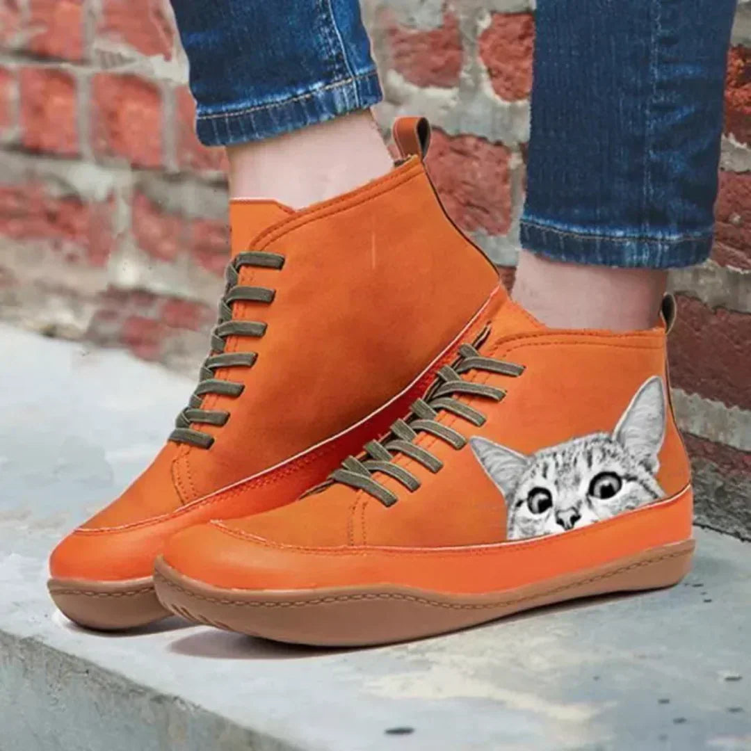 Ferrero | Botines de cuero para aficionados a los gatos