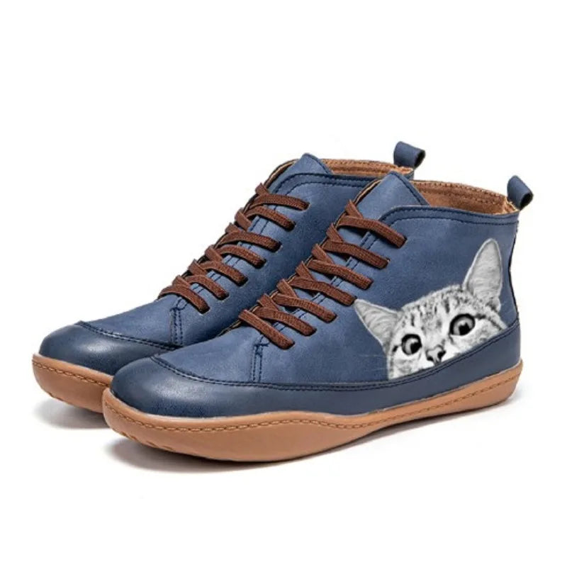 Ferrero | Botines de cuero para aficionados a los gatos