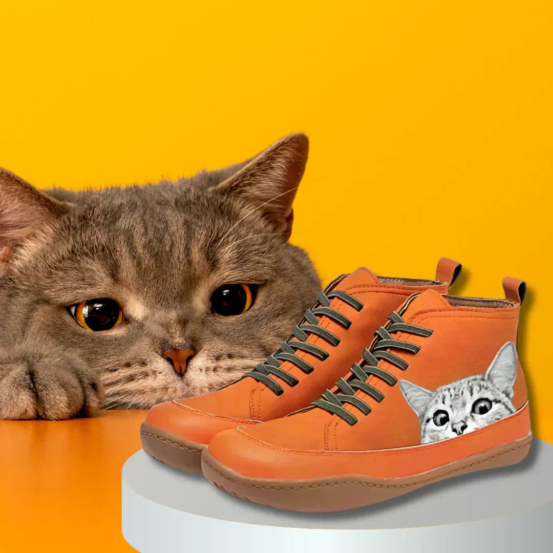 Ferrero | Botines de cuero para aficionados a los gatos