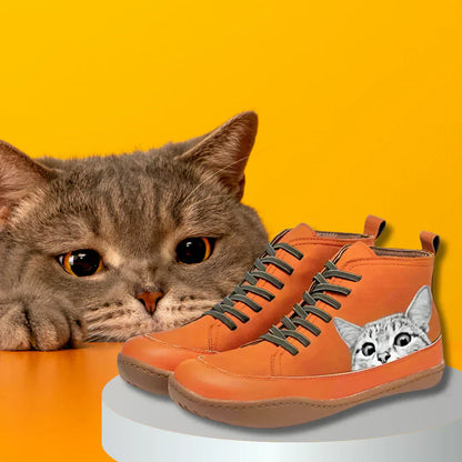 Ferrero | Botines de cuero para aficionados a los gatos