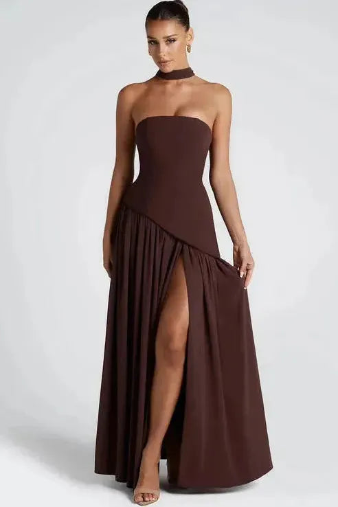 Verónica™ | Vestido largo elegante con abertura lateral