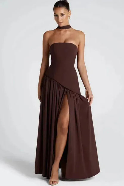 Verónica™ | Vestido largo elegante con abertura lateral