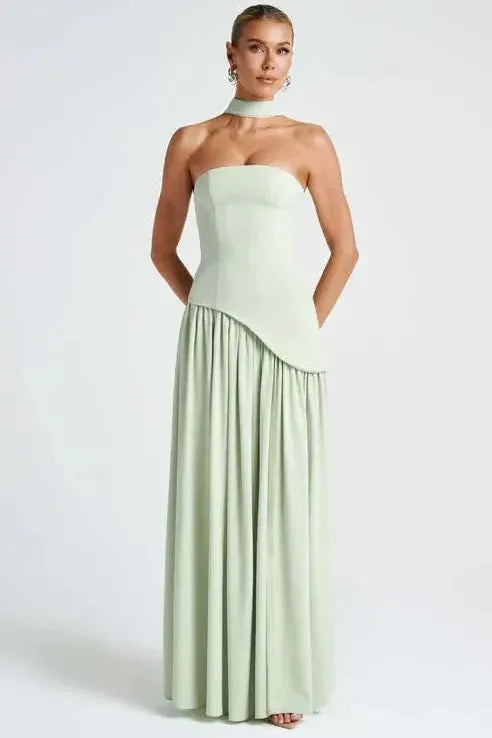 Verónica™ | Vestido largo elegante con abertura lateral