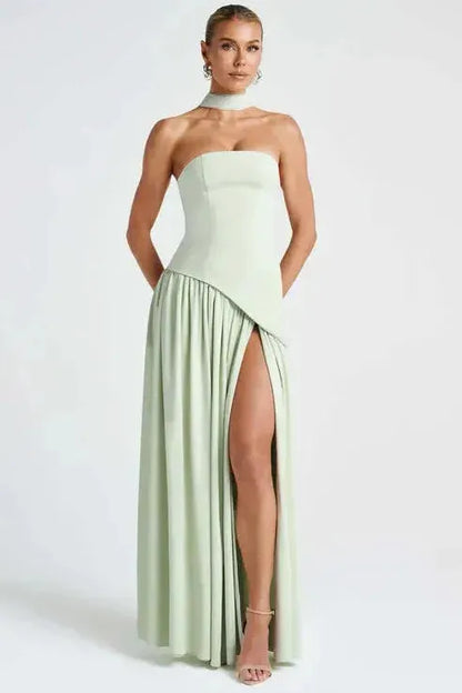 Verónica™ | Vestido largo elegante con abertura lateral