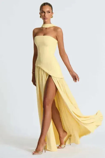 Verónica™ | Vestido largo elegante con abertura lateral