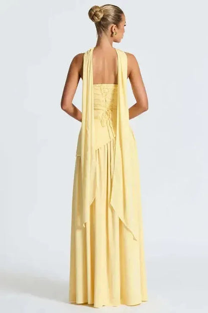 Verónica™ | Vestido largo elegante con abertura lateral