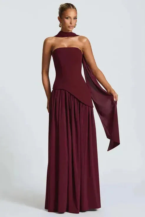 Verónica™ | Vestido largo elegante con abertura lateral