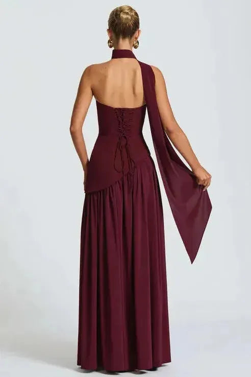 Verónica™ | Vestido largo elegante con abertura lateral