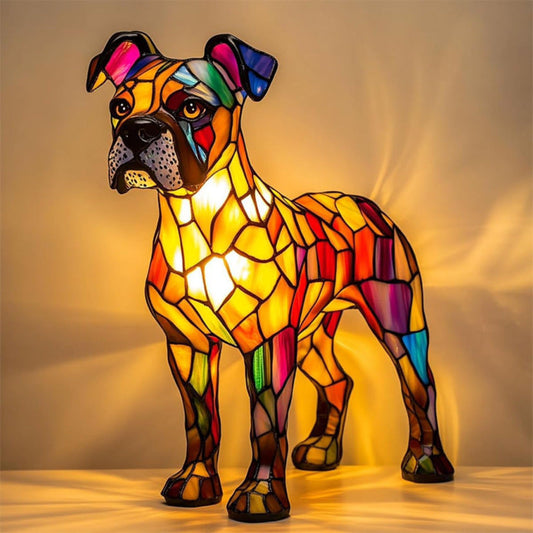 Gastón – Lámpara mágica para perro en vidrio colorido
