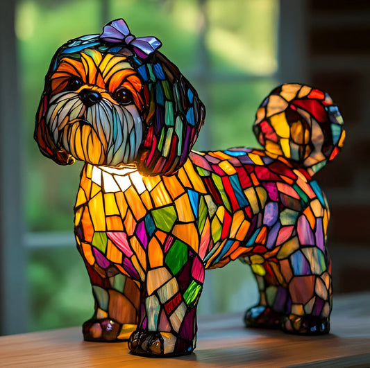 Mimina – Lámpara mágica para perros en vidrio colorido