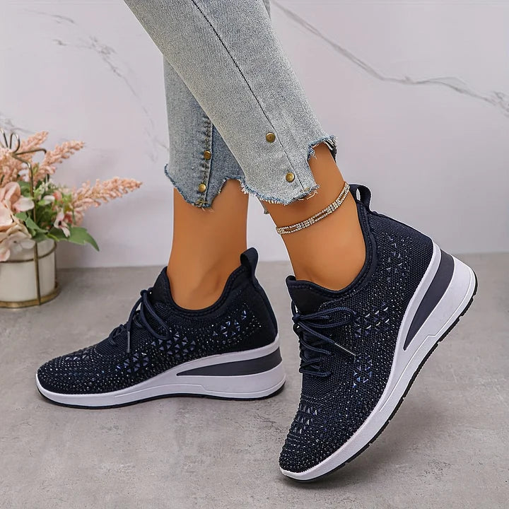 Teresa™ | Zapatillas ortopédicas con strass brillantes