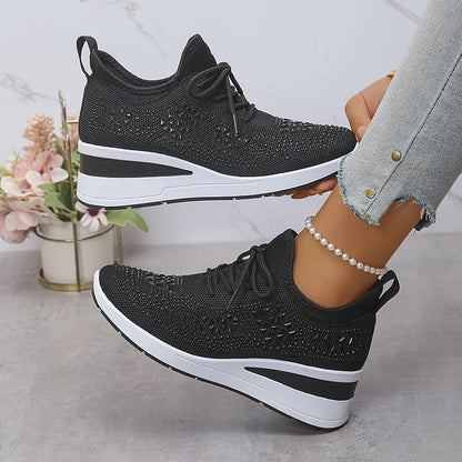Teresa™ | Zapatillas ortopédicas con strass brillantes