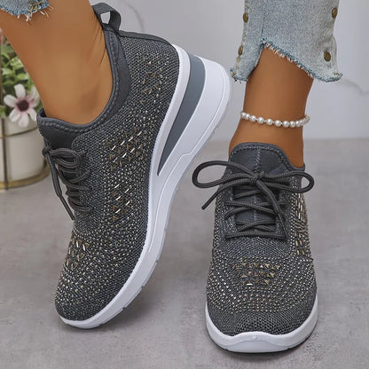 Teresa™ | Zapatillas ortopédicas con strass brillantes