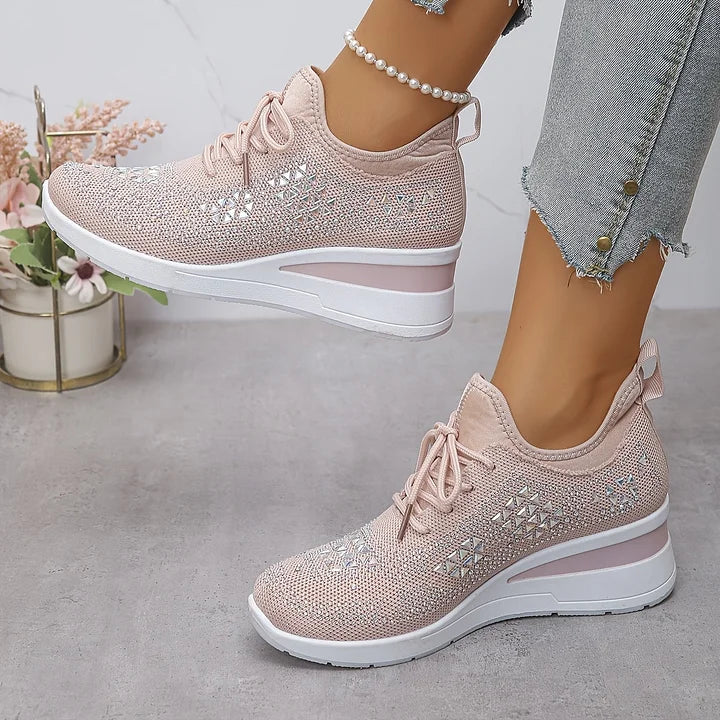 Teresa™ | Zapatillas ortopédicas con strass brillantes