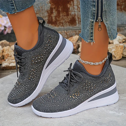 Teresa™ | Zapatillas ortopédicas con strass brillantes