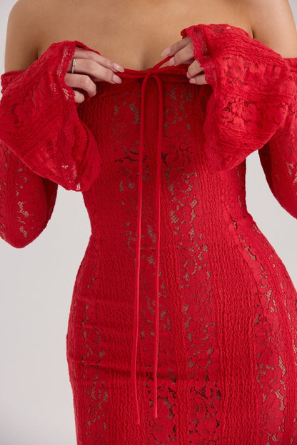 Valentina™ | Vestido largo elegante con hombros descubiertos