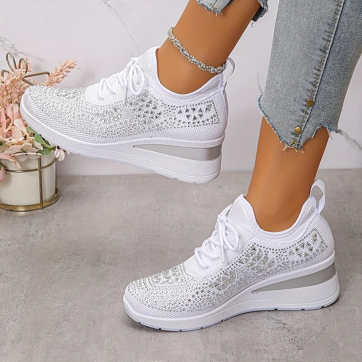Teresa™ | Zapatillas ortopédicas con strass brillantes