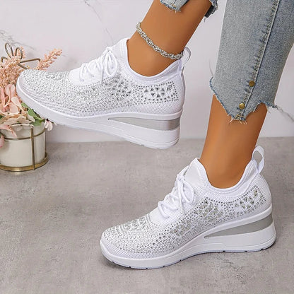 Teresa™ | Zapatillas ortopédicas con strass brillantes