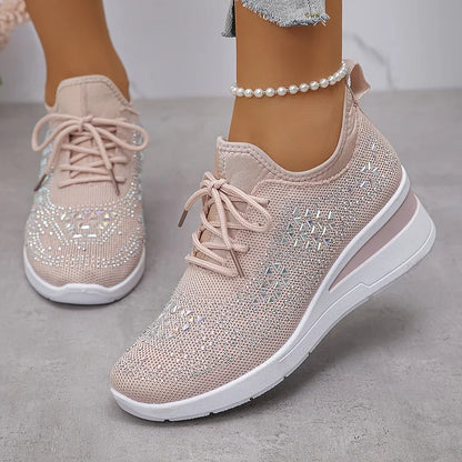 Teresa™ | Zapatillas ortopédicas con strass brillantes