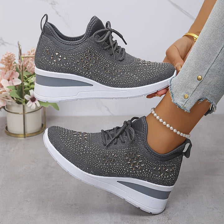 Teresa™ | Zapatillas ortopédicas con strass brillantes