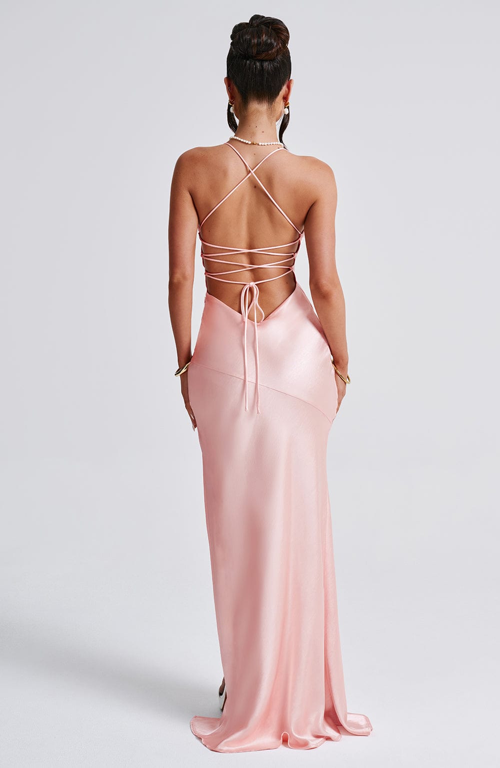 Patricia™ | Vestido largo de satén elegante