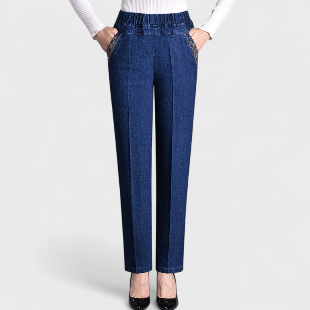 Maira™ | Jeans de mujer con bolsillos laterales y cintura elástica