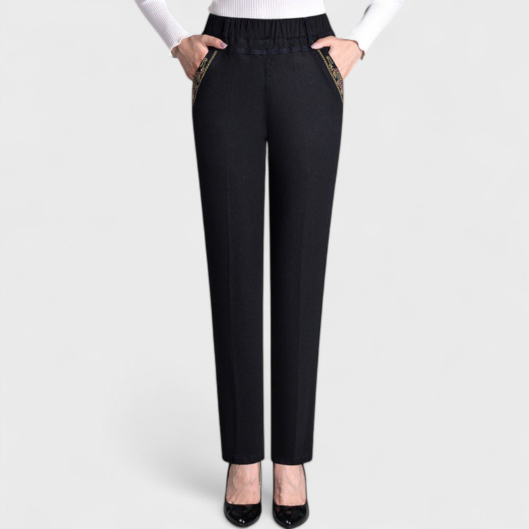 Maira™ | Jeans de mujer con bolsillos laterales y cintura elástica