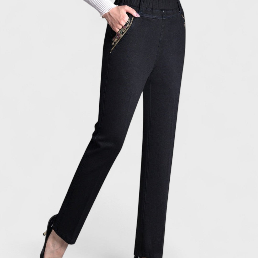 Maira™ | Jeans de mujer con bolsillos laterales y cintura elástica